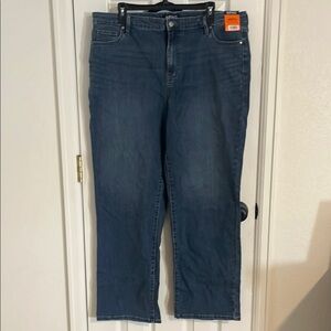 High Rise Straight Leg Denim Jean